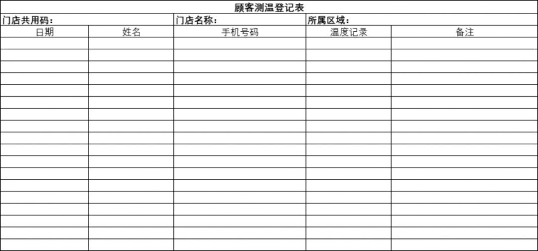 七返岗人员信息登记表