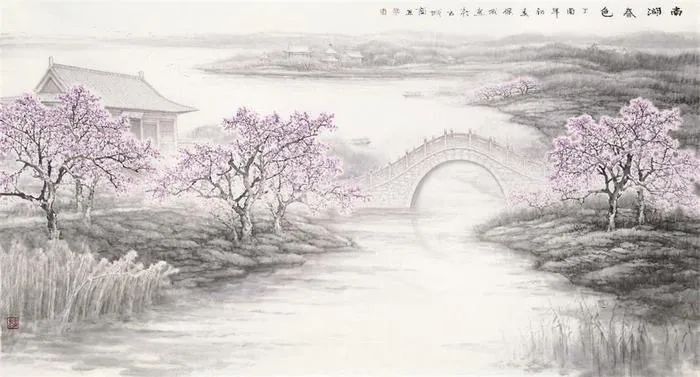 水墨画中的商丘古城天青色等烟雨而我在等你