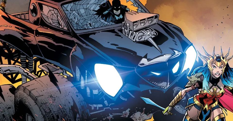 【漫画】《死亡金属》封面简介放出!蝙蝠战车神奇女侠齐战笑蝙!