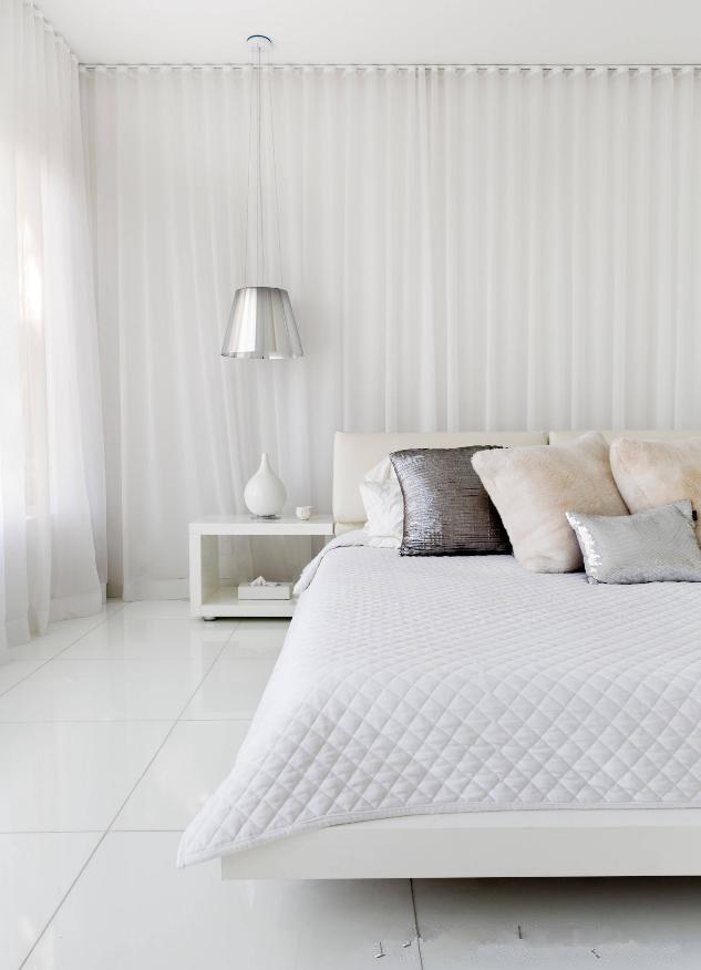 白色系卧室案例2白色系卧室案例1一,白色系小编总结了卧室装修的9种色