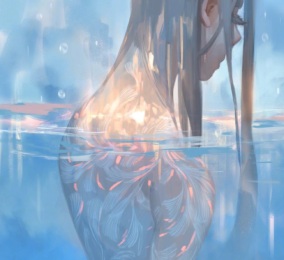 会玩光影色彩的插画师光影的表达简约而炫目画面韵律感极强