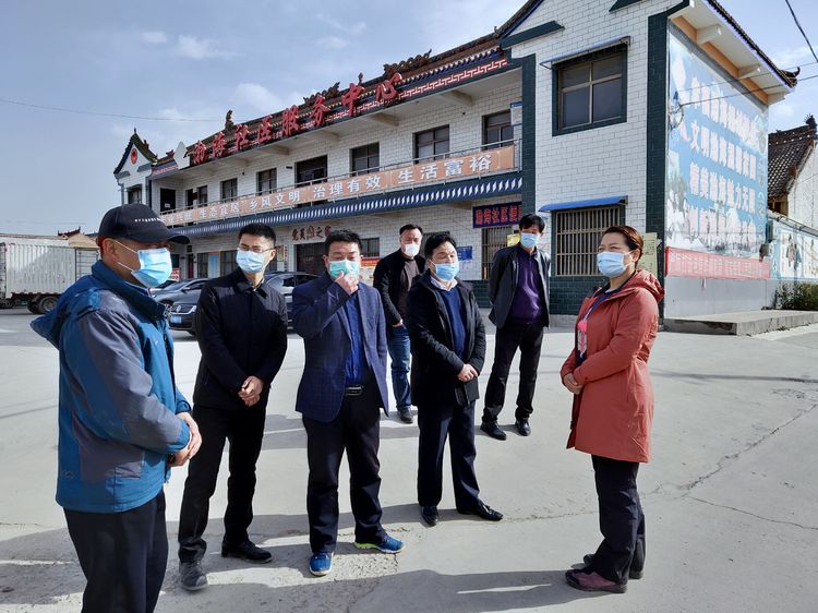 合阳县人民政府副县长王改来坊镇渤海社区督导乡村振兴工作