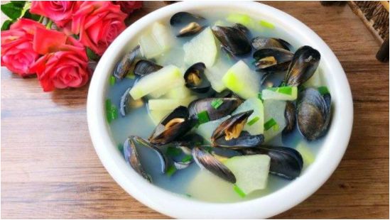 例如冬瓜淡菜汤等.