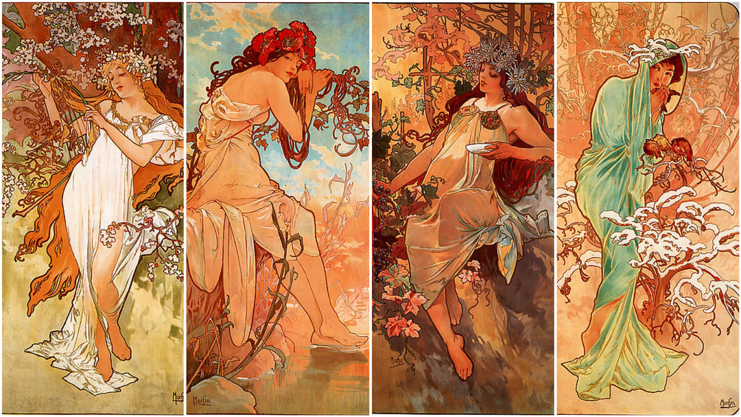 插画界鼻祖穆夏的少女心和民族情