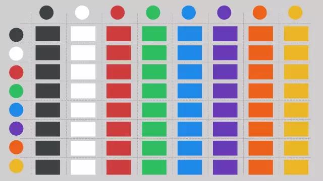 下图是一份原始文件,所采用颜色依次是: 深灰,纯白,红,绿,蓝,紫,橙