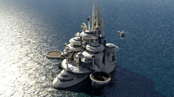 这个与其说是城堡,其实更像一座微型的科技城.