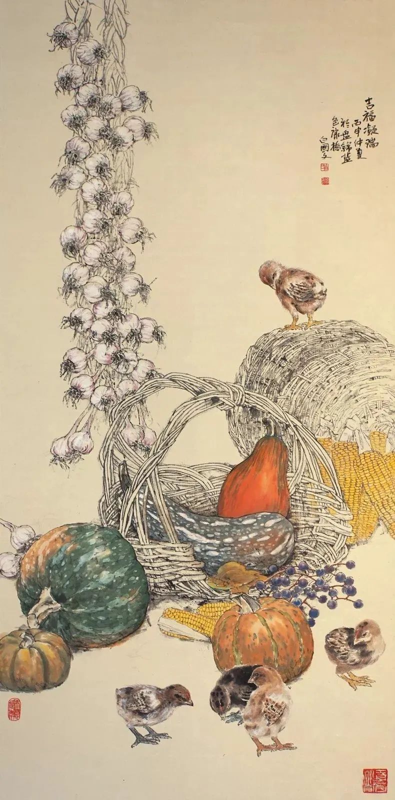 他以农民之子的身份来画工笔画_白国文