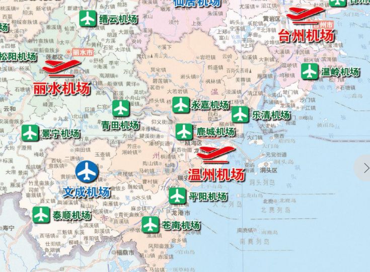 台州机场位置图片