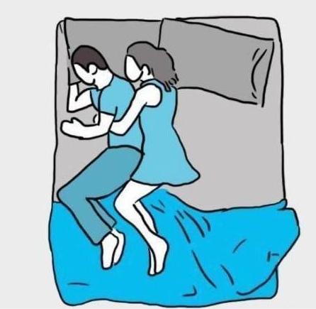 夫妻间的五种常见睡姿第四种睡姿最甜蜜你们是第几