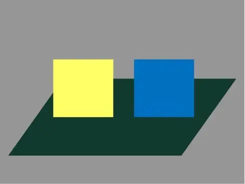 色彩的前进,后退感形成的距离错视原理,在