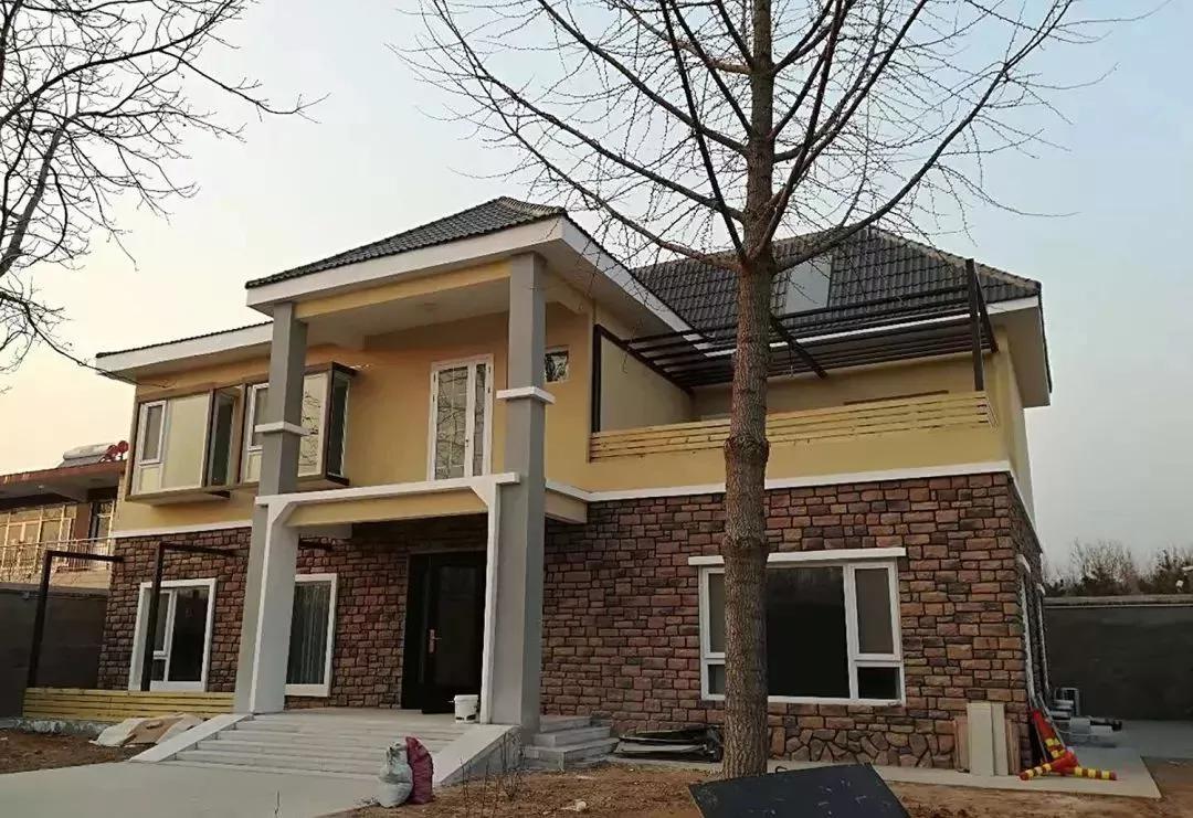 实拍丨北京郊区盖二层别墅,耗时13周,建成效果全村都称赞!