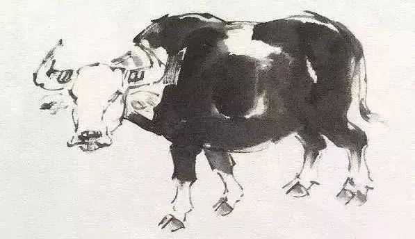 大写意水墨牛的画法图片