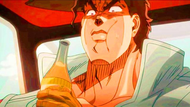 jojo的奇妙冒险空条承太郎的三大绝活吞烟喝果汁吃橘子