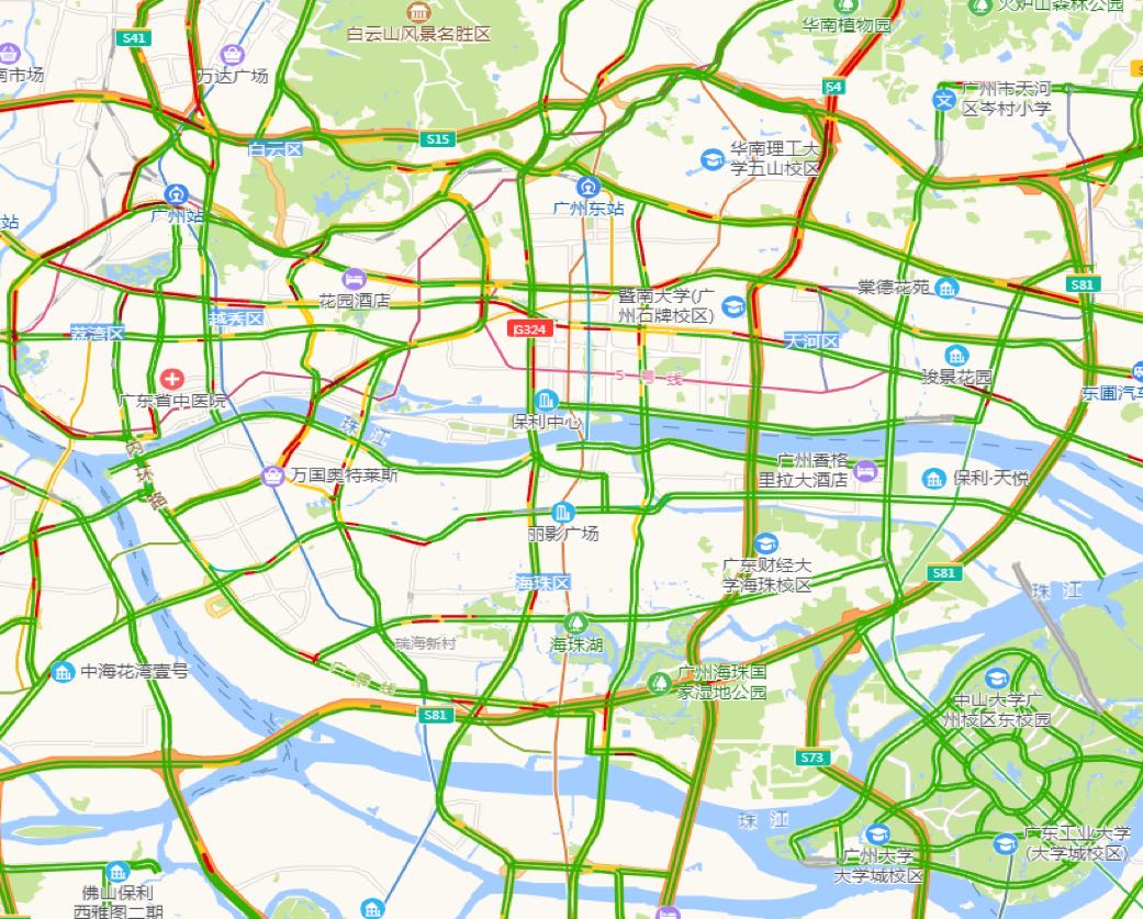 复工第五周,广州开始堵车了!