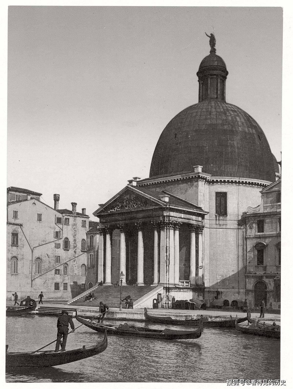 原创20张珍贵老照片带你去看看十九世纪的意大利威尼斯世界著名水城