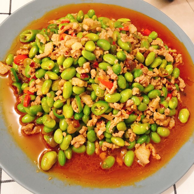 超级下饭的肉末青豆