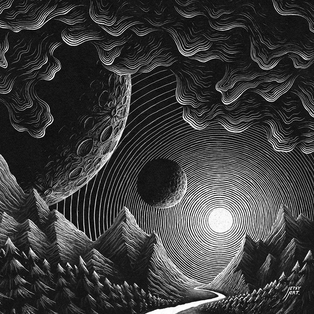 光明擅长于创作繁复深邃的画面—— justin estcourt澳大利亚插画师