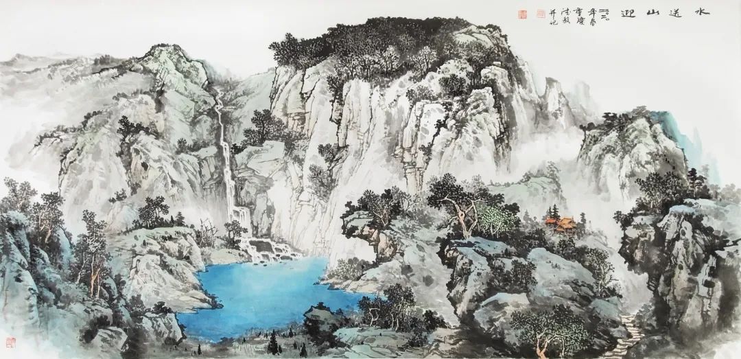 谭德毅名作《水送山迎》_山水