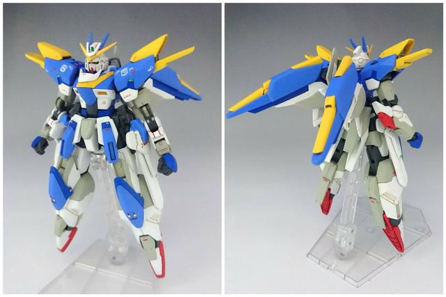 在1995年登场的pc游戏《sd高达 wars》登场了一部v3高达的机体,搭载了