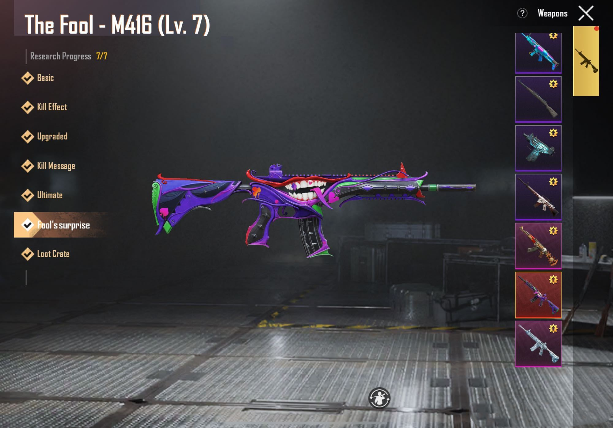 国际服玩家带8个枪皮前来挑战,和平精英:谁能出来一战?_皮肤