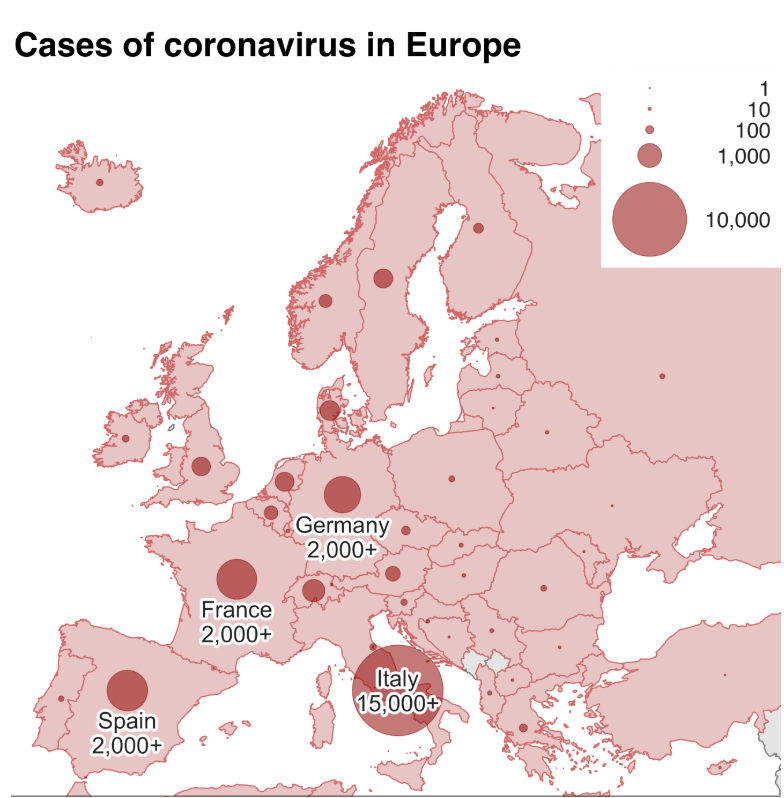 冠状病毒世界卫生组织称欧洲现在是大流行的中心