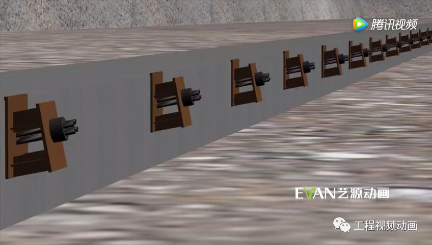 基坑支护止水帷幕施工工艺演示3d施工动画可下载