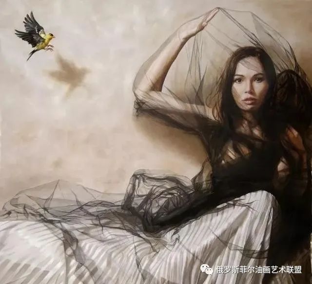 美国艺术家人体油画中那些丰满性感的西洋女子撩动人心