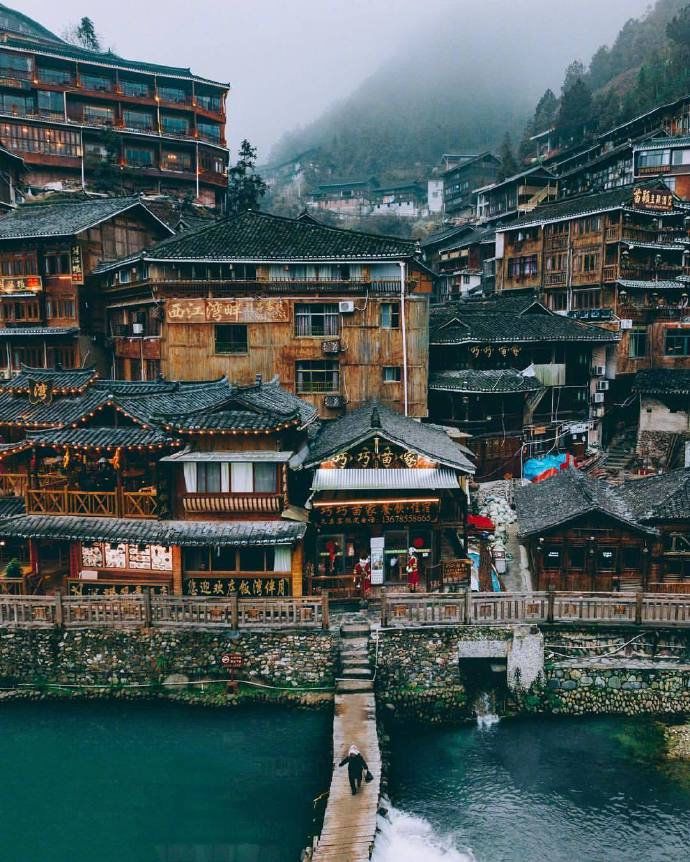 贵州西江千户苗寨 #人文景观