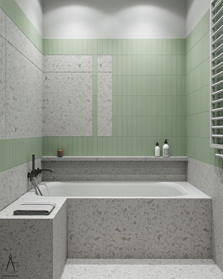 川谷堂113㎡简约设计卫生间铺水磨石也太精致了