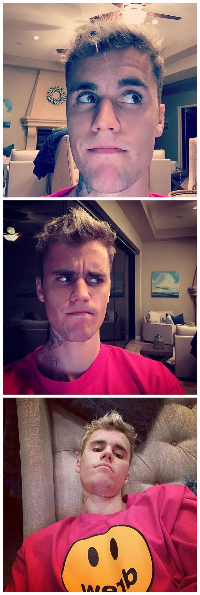 比伯ins晒照撞衫初恋26岁初恋28岁赛琳娜24岁海莉谁最美