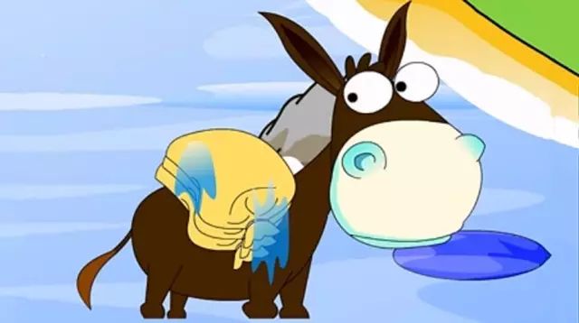 伊索寓言no18驴子过河