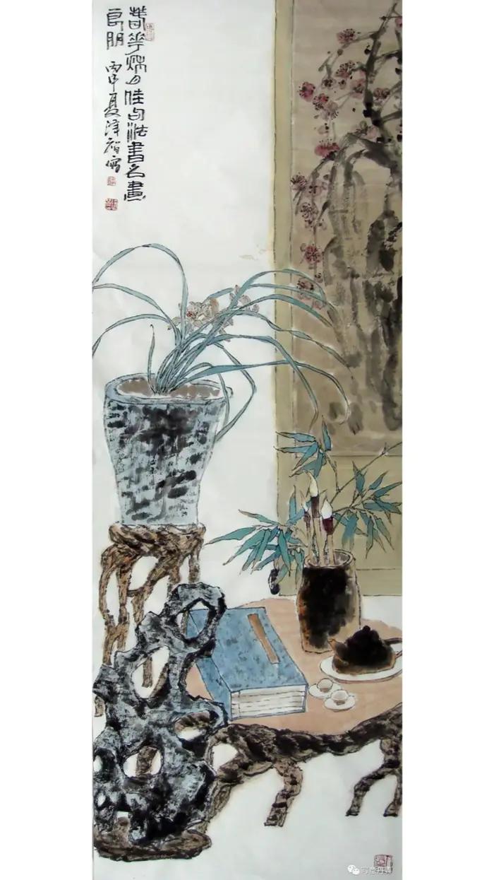 潘泽智博古画作品欣赏