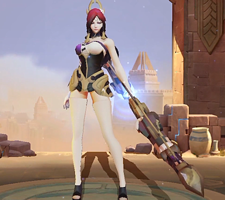 王者荣耀玩家将伽罗的风衣改成短款张大仙看后直呼顶不住