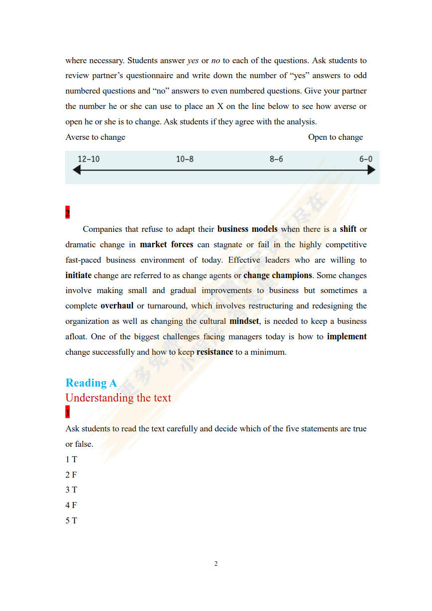 新標準商務英語綜合教程4王立非課後習題答案解析