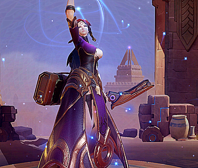 伽罗的面纱是谁弄掉的?看完所有英雄才发现,她的海报早已给出答案