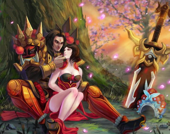 当峡谷情侣对线虞姬吊打项羽嫦娥追着后羿锤而他被自家婆娘瞬秒