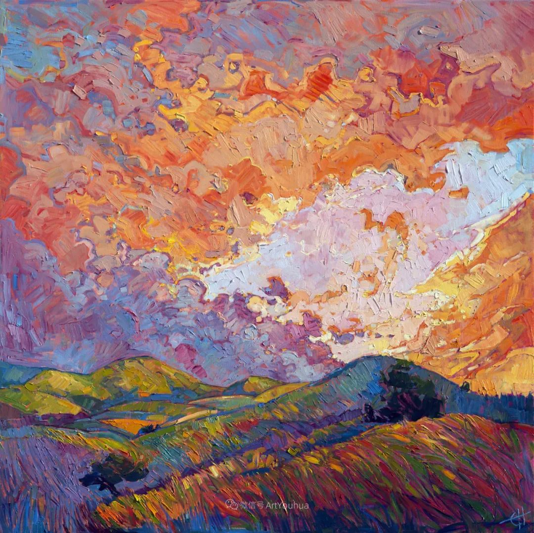 这样的作品不拘泥于传统,画风大胆,绚丽.