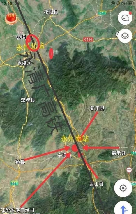 永州人争高铁永州南站设哪里
