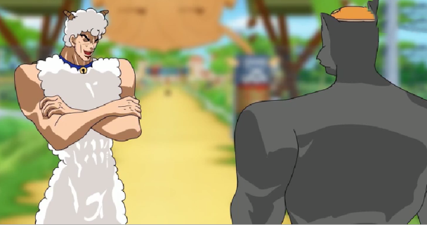 另类版喜羊羊你看过吗化身钢铁肌肉男打起了红太狼的主意