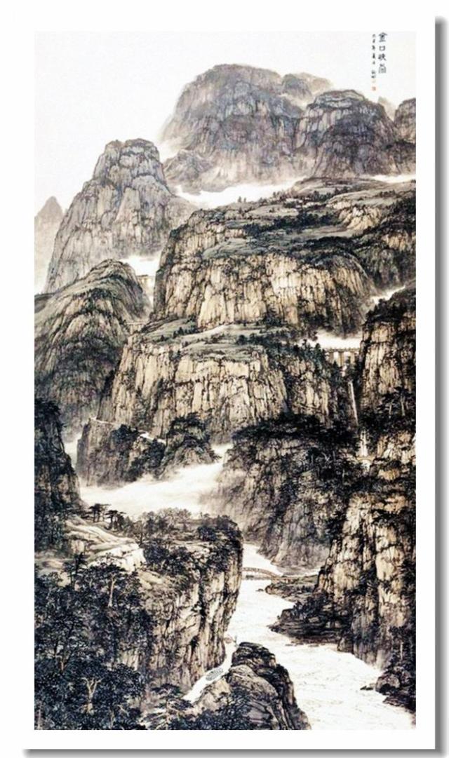 欣赏周裕国的彩墨山水画