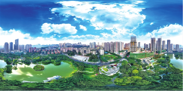 原创重庆大渡口区云上看春归报得三春晖