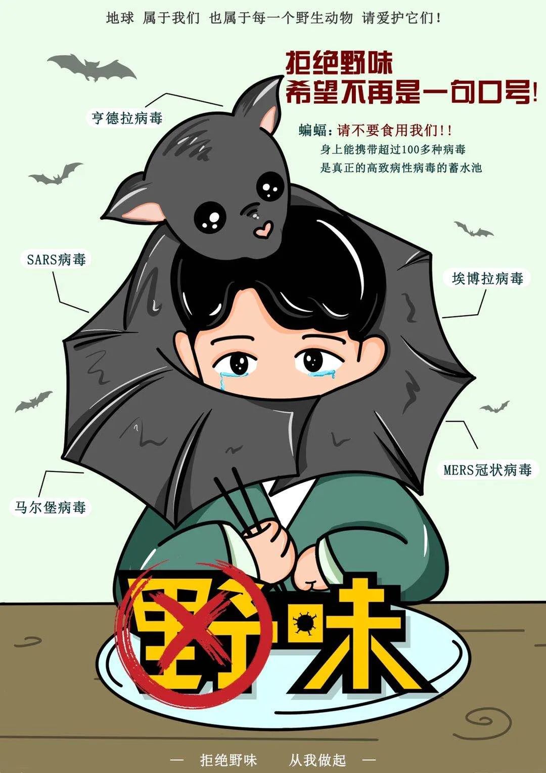 拒食野生动物革除滥食陋习公益文创优秀作品选登二