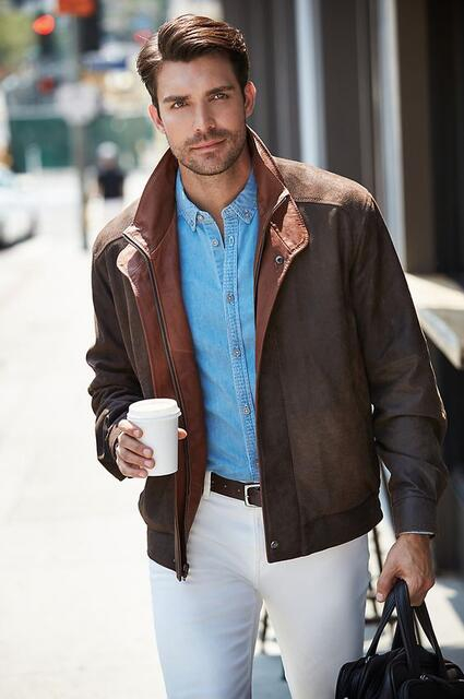 时尚又成熟的质感搭配商务型男必学的正式休闲风