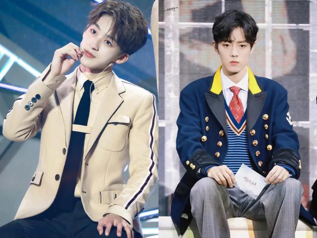 原创差10岁的何洛洛肖战同戴眼镜配线帽很时尚但细看搭配高下立见