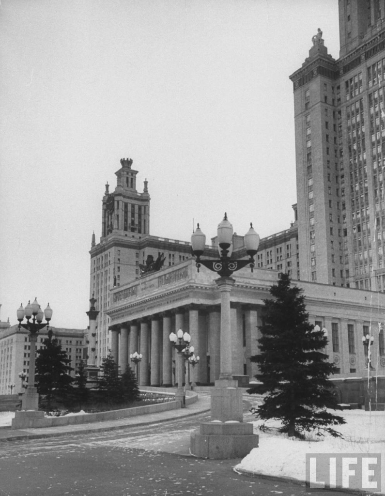 老照片1955年苏联莫斯科大学