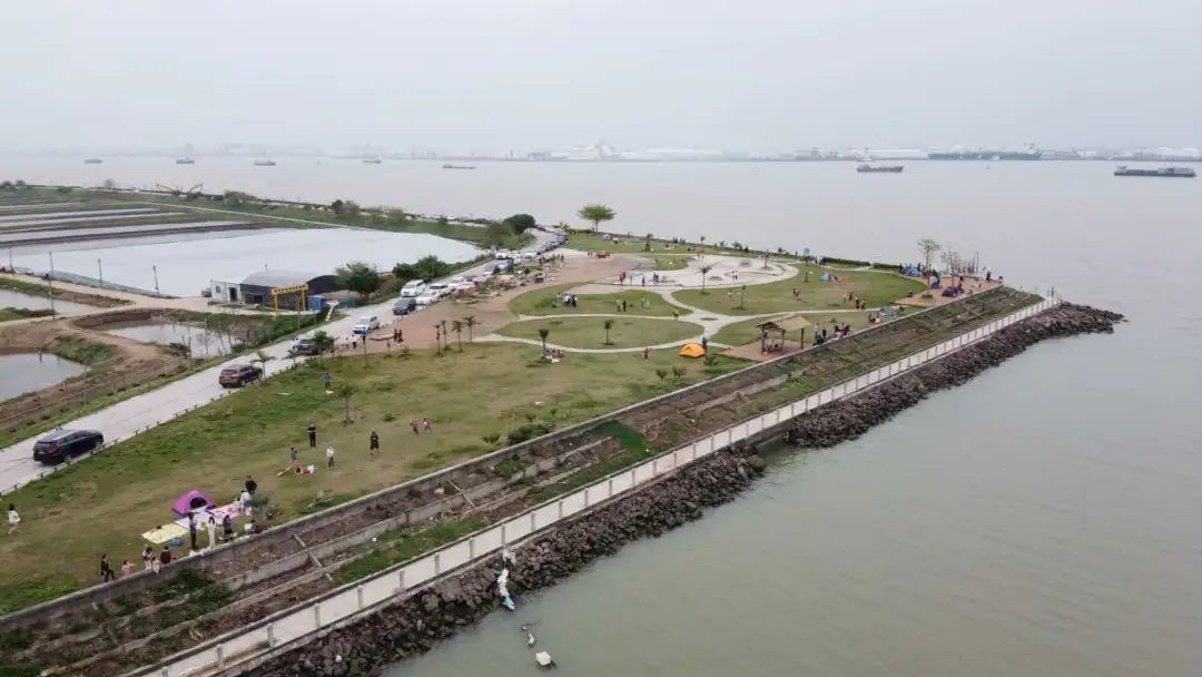 番禺区海鸥岛客流量增加游客中心加强防疫宣传