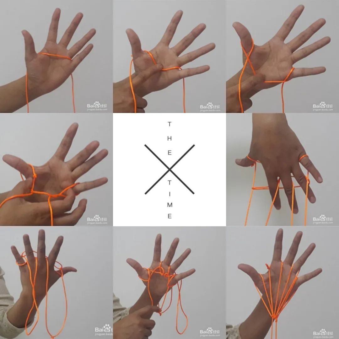 玩法二:五角星玩法三:合作翻花绳展示时刻翻花绳能有效地训练儿童手指