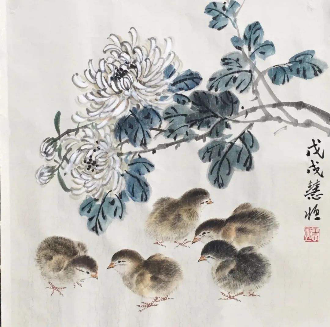 工细心巧神韵来江慧恒工笔画