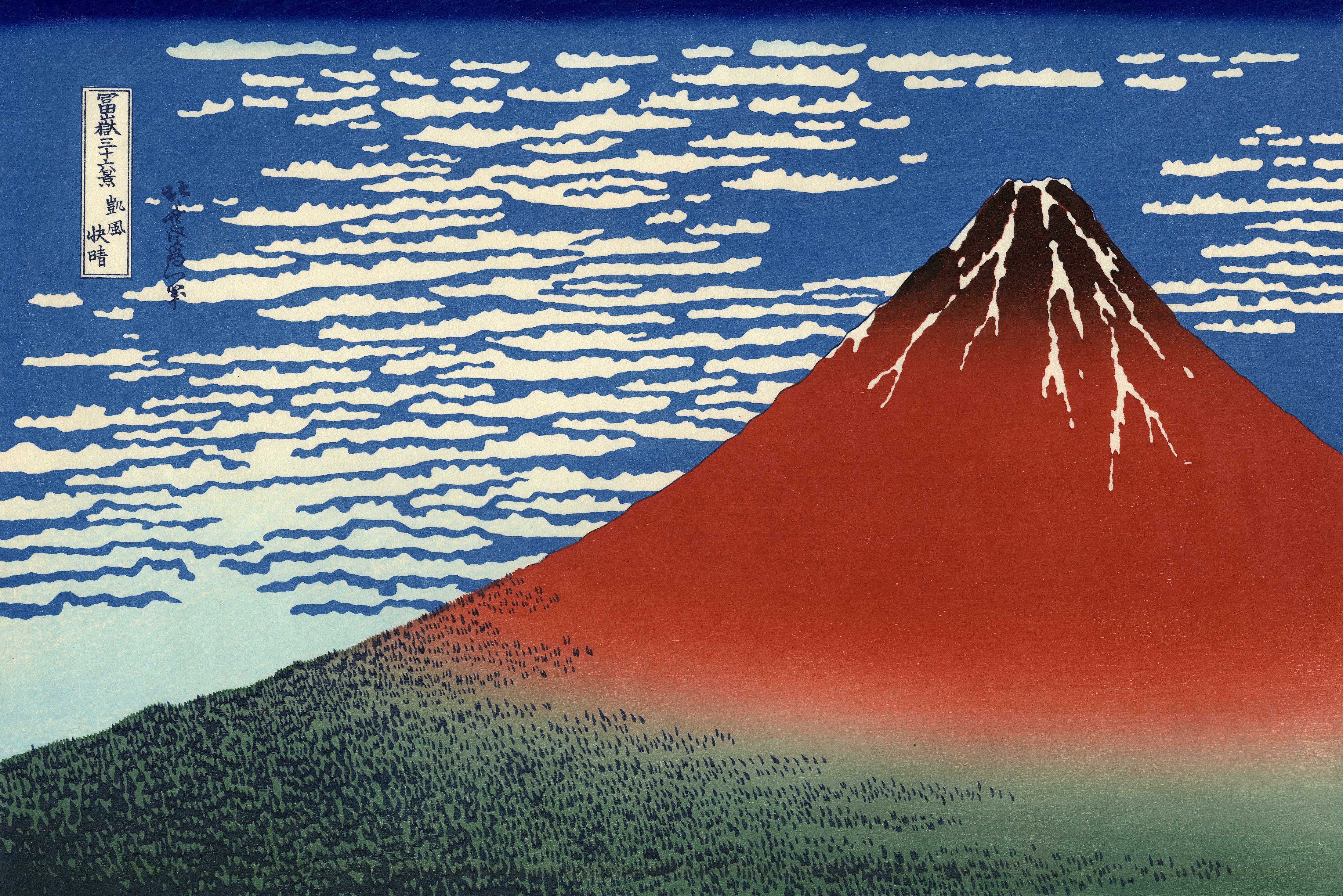 葛饰北斋大师富岳三十六景赏析,被誉为日本浮世绘版画最高杰作