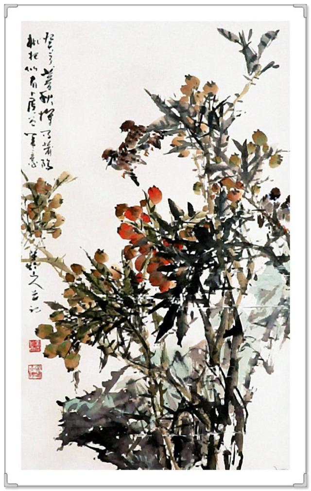 林金定写意花鸟画作品欣赏